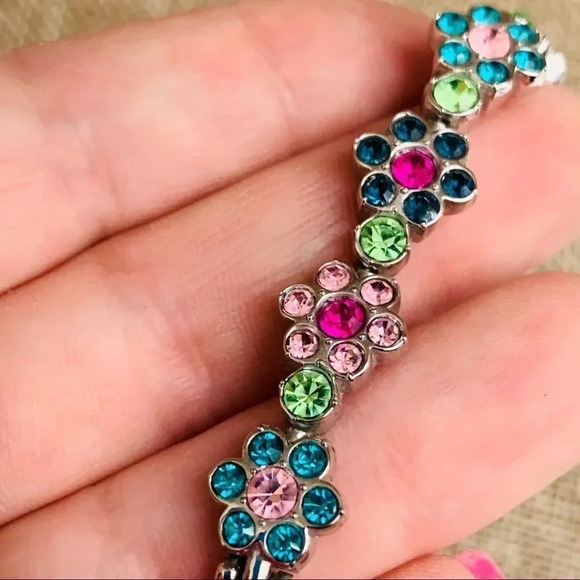 Suzanne Somers Crystal Flower Watch - Picture 6 of 7